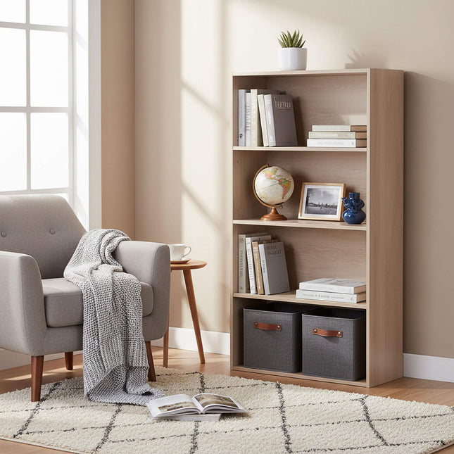 Bookcase with Adjustable Shelves, Freestanding