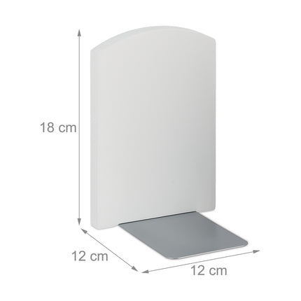 Zarážky na knihy, sada 2 ks, bílý bambus, moderní design