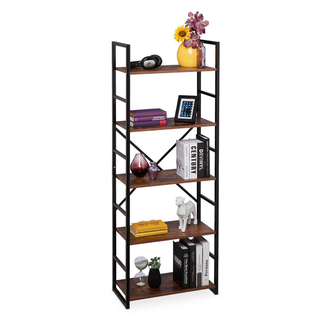 Boekenplankindustrie met 5 niveaus