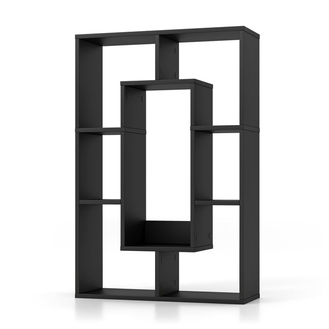 Bookshelf with 7 Shelves, 60x20x90 cm, Black