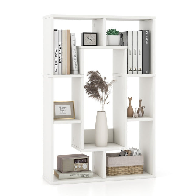 Boekenkast met 7 planken, wit, 60 x 20 x 90 cm