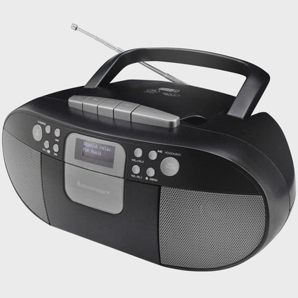 Boombox CD/MP3 přehrávač s rádiem DAB+/FM, USB, kazeta
