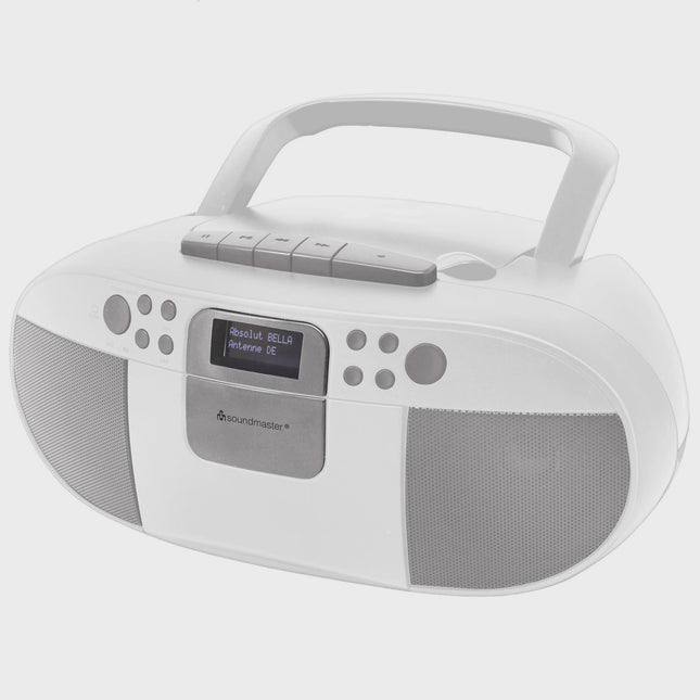 Boombox CD/MP3 přehrávač s rádiem DAB+/FM, USB, kazeta