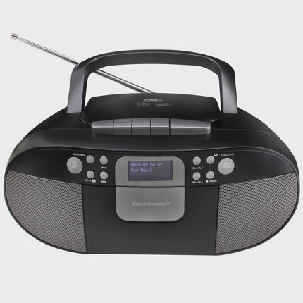 Boombox CD/MP3 přehrávač s rádiem DAB+/FM, USB, kazeta