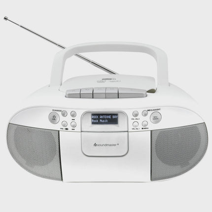 Boombox CD/MP3 přehrávač s rádiem DAB+/FM, USB, kazeta