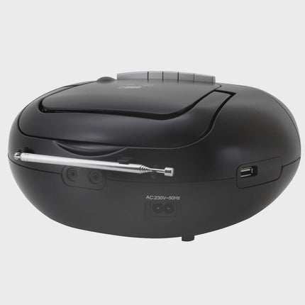 Boombox CD/MP3 přehrávač s rádiem DAB+/FM, USB, kazeta
