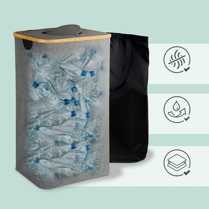 Sběrač lahví s víkem, objem 100L, vyjímatelný vak