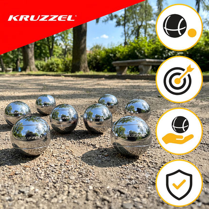 Koule pétanque 8 koulí + obal KRUZZEL 22915
