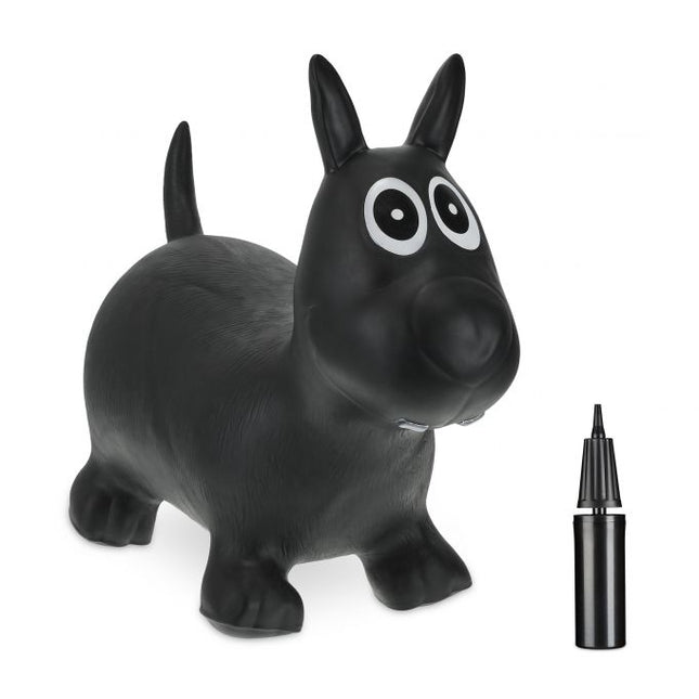 Bouncing animal dog black