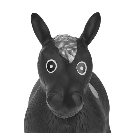 Skákací zvířátko kůň černý