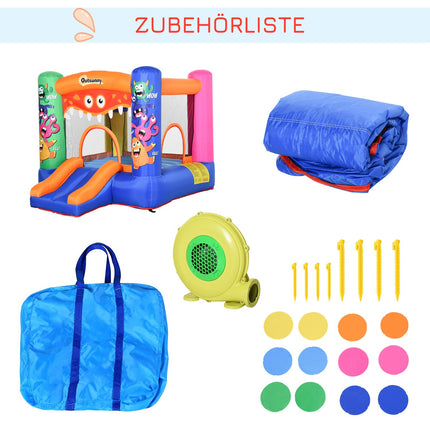 Dětský skákací hrad s vodním hřištěm a skluzavkou, od 3 let