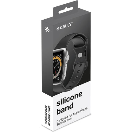 Řemínek pro Apple Watch 38/40/41mm silikonový černý