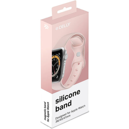 Řemínek pro Apple Watch 38/40/41mm silikonový růžový