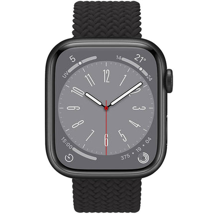 Řemínek pro Apple Watch 42/44/45mm pletený černý