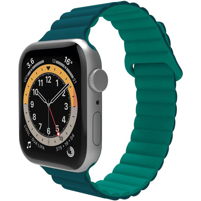 Řemínek pro Apple Watch 42/44/45mm magnetický zelený