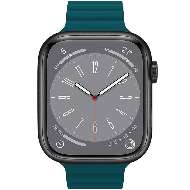 Řemínek pro Apple Watch 42/44/45mm magnetický zelený
