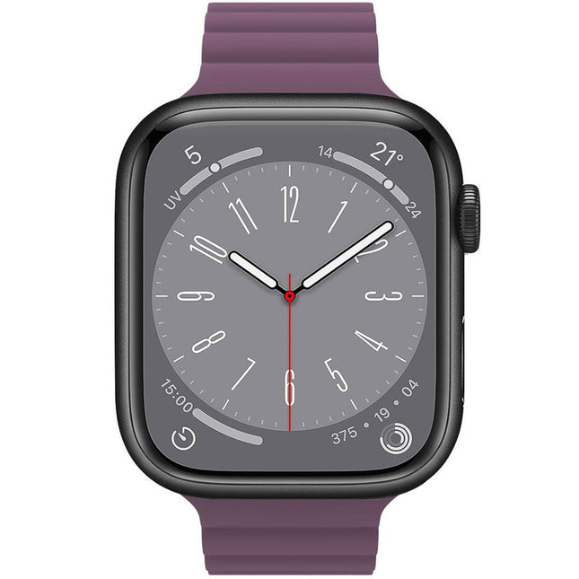 Řemínek pro Apple Watch 42/44/45mm magnetický fialový