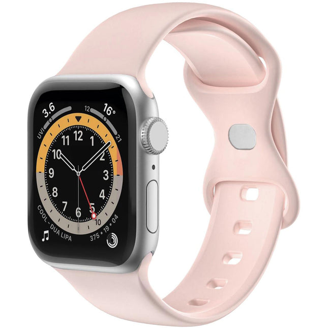Řemínek pro Apple Watch 42/44/45mm silikonový růžový