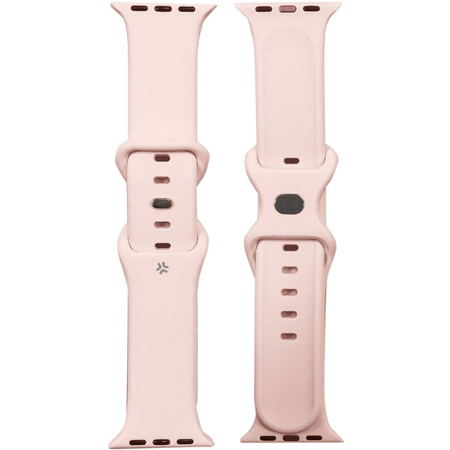 Řemínek pro Apple Watch 42/44/45mm silikonový růžový