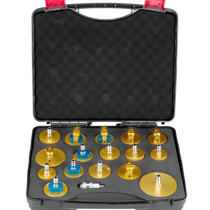 Brake Master Cylinder Bleeder Adapter Kit, 17-Piece Aluminum