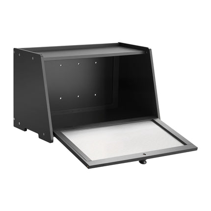 Bread Box, Large Bamboo Countertop with Wavy Acrylic Door