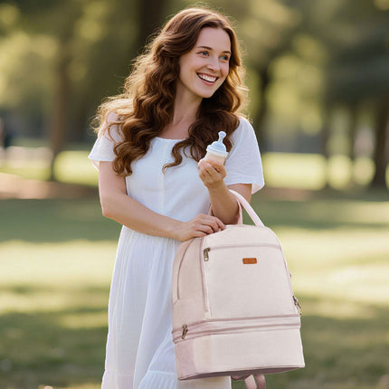 Breast Pump Backpack, Insulated Milk Storage, Ice Packs