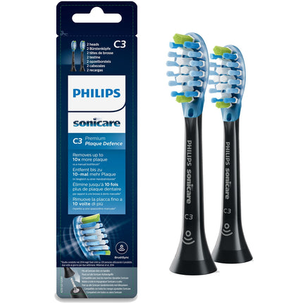 Kartáčkové hlavice Sonicare C3 Premium Plaque 2 ks černá HX9042/33