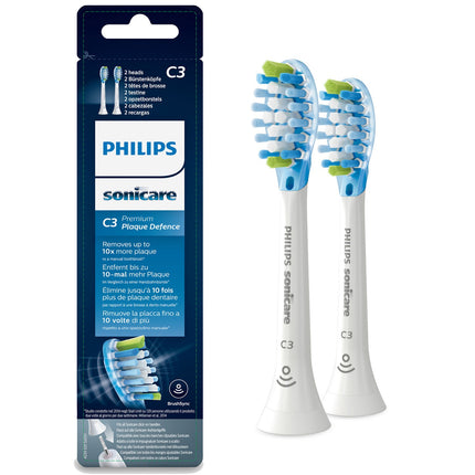 Kartáčkové hlavice Sonicare C3 Premium Plaque 2 ks bílá HX9042/17