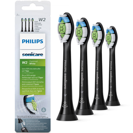 Kartáčkové hlavice Sonicare W2 Optimal 4 ks černá HX6064/11