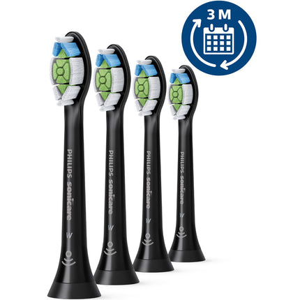 Kartáčkové hlavice Sonicare W2 Optimal 4 ks černá HX6064/11