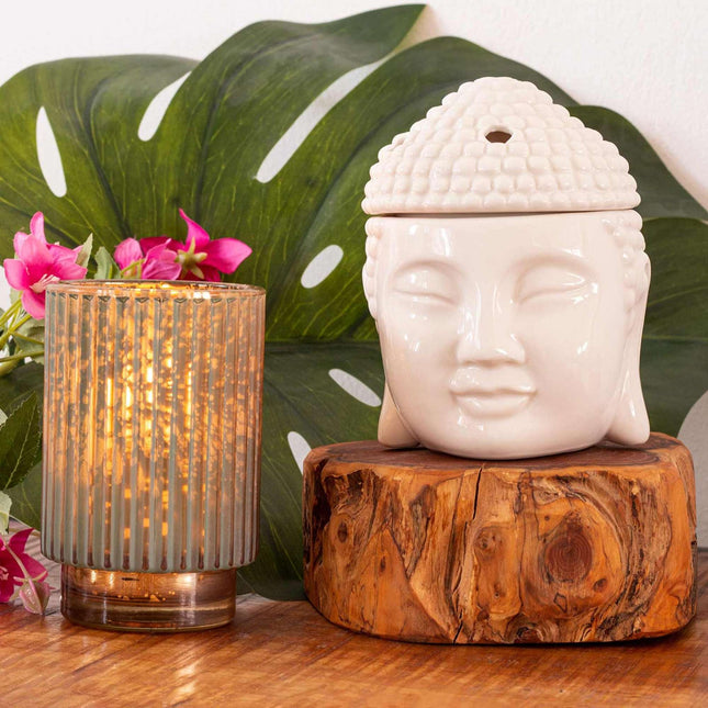 Keramická aromalampa Buddha na esenciální oleje