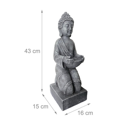 Socha Buddhy 43cm, polyresin, odolná povětrnosti