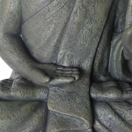 Socha Buddhy 52cm, polyresin odolný povětrnosti, kamenný vzhled
