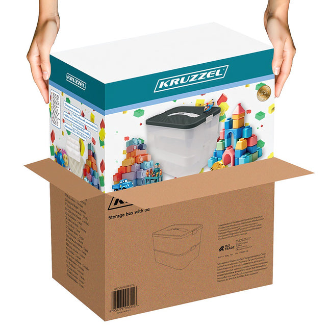 Box na stavebnice – 2 patra Kruzzel 25756