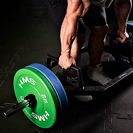 Olympijský bumper kotouč, 15 KG, žlutý