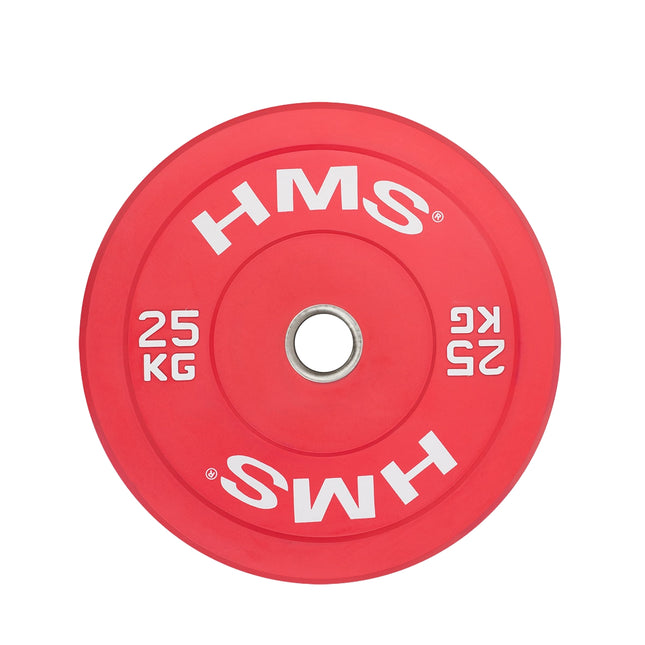 Bumper Olympic Plate, 25 KG, Red
