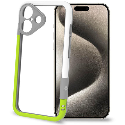 Bumper iPhone 16 bílá/limetkově zelená