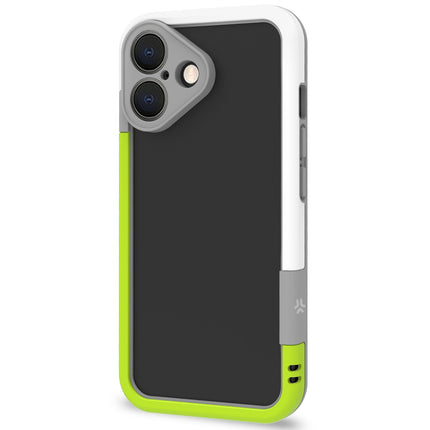 Bumper iPhone 16 bílá/limetkově zelená