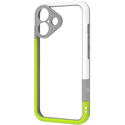 Bumper iPhone 16 bílá/limetkově zelená