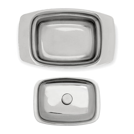 Butter Dish Stainless Steel with Handle