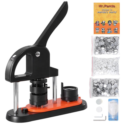 Button Maker Machine, 1.25 Inch, 500-Piece Kit, Cutter