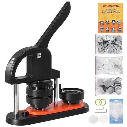 Button Maker Machine 58mm, 500Pcs Parts, Circle Cutter