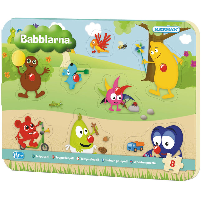 Knoflíkové puzzle Babblers, 8 dílů