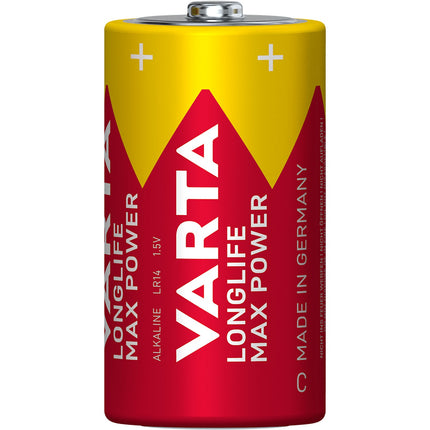 Baterie C, Longlife Max Power, 2 ks, 1.5V alkalické