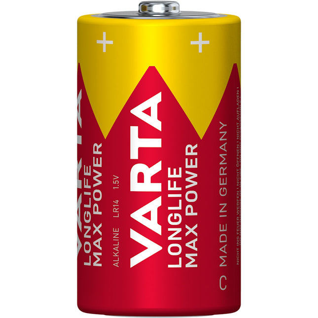 Baterie C, Longlife Max Power, 2 ks, 1.5V alkalické