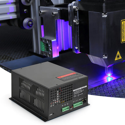 CO2 Laser Power Supply 80W for 80W Laser Tubes, PWM Control, Cooling Fan