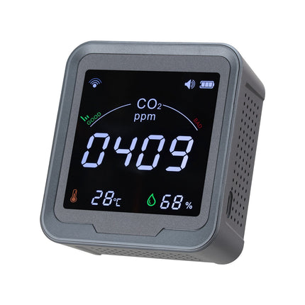 CO2 Monitor, NDIR Sensor, Temp Humidity, WiFi, Wall Mount