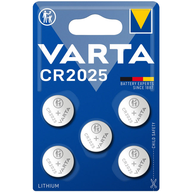 CR2025 3V lithiová knoflíková baterie, 5 ks