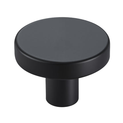 Cabinet Knobs, 10-Pack 32mm Black Zinc Alloy With Screws