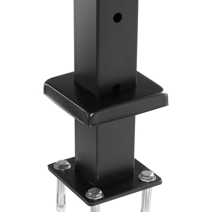 Cable Railing Post 36x2x2 In, SUS304 Stainless, Black
